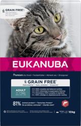 EUKANUBA Eukanuba Grain Free Adult bogată în somon - 10 kg