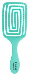 Disna Pharma Prostokątna szczotka do włosów, 23 cm, turkusowa - Disna Beauty4U Puzzle Brush