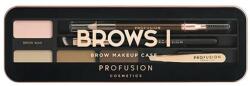 Profusion Cosmetics Set pentru sprâncene - Profusion Cosmetics Brow Makeup Case Brows II