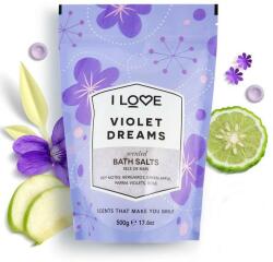 I Love Sare pentru baie Violet Dreams - I Love Violet Dreams Bath Salt 500 g