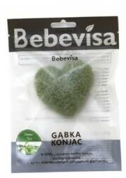 Bebevisa Burete pentru curățarea feței, inimă Ceai verde - Bebevisa Konjac Sponge