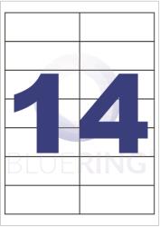 Etikett címke, 99, 1x38mm, 100 lap, 14 címke/lap (10279) - irodaitermekek