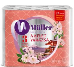 Müller Toalettpapír 3 rétegű kistekercses 24 tekercs/csomag Kelet Varázsa (49845)