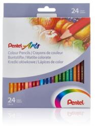 Pentel Színes ceruza készlet, hatszögletű Pentel 24 klf. szín (CB8-24U) - irodaitermekek