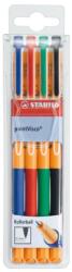 STABILO Rollertoll zselés készlet 0, 5mm, STABILO PointVisco, 4 klf. szín (1099/4) - irodaitermekek