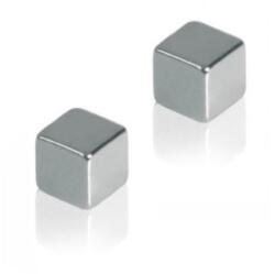 Franken Mágnes, 1x1x1x1cm, erős, üvegtáblához, 4 db/csomag, Franken ezüst (HMN1010) - irodaitermekek