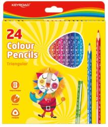 Keyroad Színes ceruza készlet háromszögletű Keyroad 24 klf. szín (KR971277)