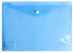 BLUERING Irattartó tasak A4, PP patentos Bluering® transzparens kék (5999093852540) - irodaitermekek