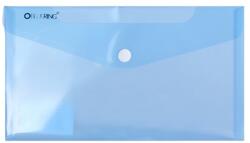 BLUERING Irattartó tasak DL `csekk` patentos PP Bluering® transzparens kék (5999093852632) - irodaitermekek