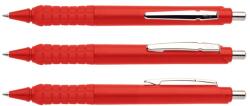 ICO Golyóstoll nyomógombos 0, 8mm, műanyag piros test Apollo K, írásszín piros (9010142015) - irodaitermekek