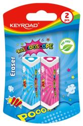 Keyroad Radír, PVC mentes 2 db/bliszter Keyroad Kaleidoscope vegyes színek (KR971852)