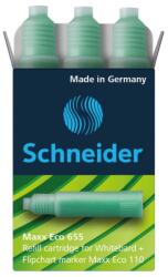 Schneider Utántöltő patron tábla- és flipchart markerhez 3 db/csom Schneider Maxx Eco 110 zöld (165504)