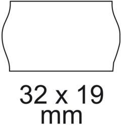 Bluering Árazószalag 32x19mm, stancolt 10 tekercs/csomag, Bluering®, fehér (ARAZ3219STA) - irodaitermekek