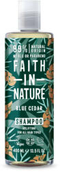 Faith in Nature Sampon natural revitalizant cu cedru albastru pentru toate tipurile de par 400 ml