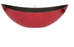 Decoration & Design Csónak alakú kaspó műanyag 55x13.5x17.5cm piros (DD57726)