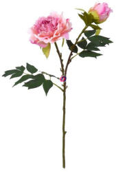 D&D Selyemvirág fodros peonia szálas 52 cm rózsaszín (DD61257)