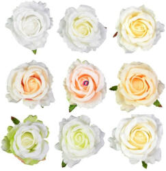 D&D Selyemvirág rózsa fej 8 cm többszínű 36 db-os szett (DD61230)