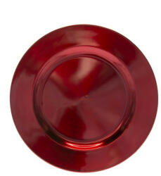 Decoration & Design Tányér kerek műanyag 33x33x2cm piros (DD57724)