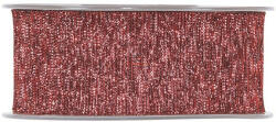 D&D Szalag textil 40mmx15m piros fényes dekorációs kiegészítő (PV3744G08)