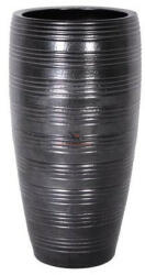 D&D Váza kerek magas kerámia 24x45cm fekete (129380)