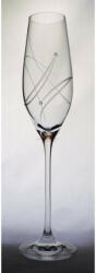 D&D Kristály pohár swarovski dísszel pezsgő 210ml átlátszó 6 db-os (8588006068214)