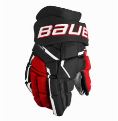 Bauer Supreme MACH Black/Red Intermediate Hokikesztyűk 12 hüvelyk