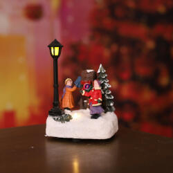 Decoration & Design Gyerekek postaládával LEDes elemes poly 8, 3x5, 3x11, 5 cm színes (DD59391)