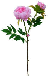 D&D Selyemvirág peonia szálas 52 cm rózsaszín (DD61262)