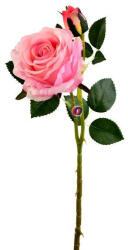 D&D Selyemvirág rózsa szálas 64 cm rózsaszín (DD61223)