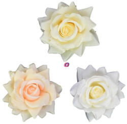 D&D Selyemvirág rózsa fej 11, 5 cm többszínű 12 db-os szett (DD61235)