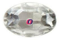 D&D Dekor kristály ovális áttetsző 20mmx30 6 db-os szett (PVB197)