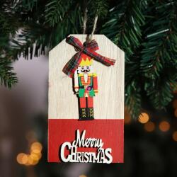 Decoration & Design Karácsony dísz akasztós diótörővel fa 12, 4X7, 3X0, 6cm piros, barna 2 féle (DD63175)