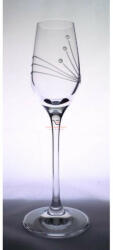 D&D Kristály pohár swarovski dísszel pálinka 95ml átlátszó 6 db-os Luxury (8588006068139)