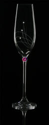 D&D Kristály pohár swarovski dísszel pezsgő 210ml átlátszó 6 db-os Luxury (8588006068108)
