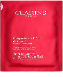 Clarins Super Restorative Instant Lift Serum Mask mască facială de întinerire Woman 1 unitate Masca de fata