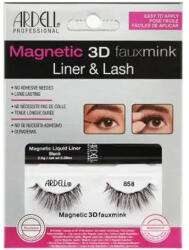 Ardell Magnetic 3D Faux Mink 858 With Liner gene false cu eyeliner magnetic Woman 1 unitate