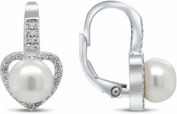 Brilio Silver Cercei romantici din argint cu perle și zirconii EA95