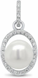 Brilio Silver Pandantiv elegant din argint cu zirconii și perle PT02