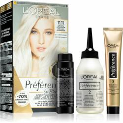 L'Oréal Préférence Le Blonding culoare par pentru decolorarea părului culoare 11.11 Ultra-Light Cool Crystal Blonde 1 buc