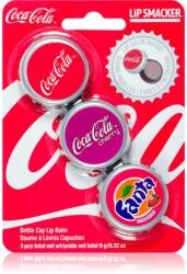 Lip Smacker Coca Cola ajakbalzsam 3 db illatok Original, Cherry & Fanta 9 g