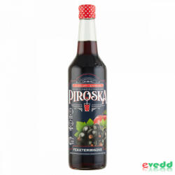 PIROSKA 0, 7L Feketeribizli Szörp Cukorral és Édesítőszerrel