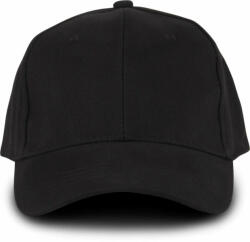 K-UP Uniszex sapka K-UP KP108 Oekotex Certified 6 panel Cap -Egy méret, Black