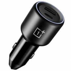 OnePlus SuperVOOC autós gyorstöltő USB-A, Type-C, 80W, fekete