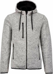 Proact Férfi kabát Proact PA365 Men'S Heather Hooded Jacket -XL, Light Grey Mélange