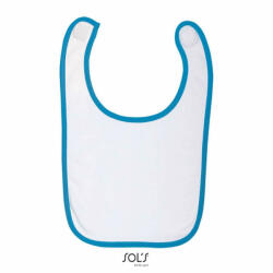 SOL'S Gyerek SOL'S SO01211 Sol'S Babib - Baby Bib -Egy méret, White/Aqua