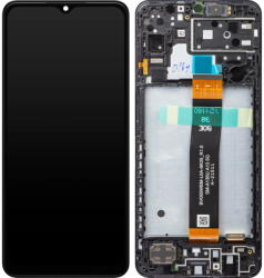 Samsung Piese si componente Display cu Touchscreen Samsung Galaxy A13 5G A136, cu Rama, Negru, Service Pack GH82-29077A (GH82-29078A) - pcone