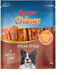 Rocco 200g Rocco Chings Steak Style kutyasnack-csirke