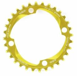 a2z MTB első lánckerék, 30T, 4x104 mm, 1x9-11s, narrow-wide, alumínium, arany színű