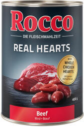 Rocco Rocco Ofertă de testare: Doză unică 1 x 400 g! - Real Hearts Vită cu inimi întregi pui