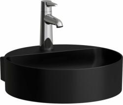 Laufen VAL Kézmosó, túlfolyónyílás nélkül, egy csaplyukkal, Fekete matt H8112817161111 (H8112817161111)